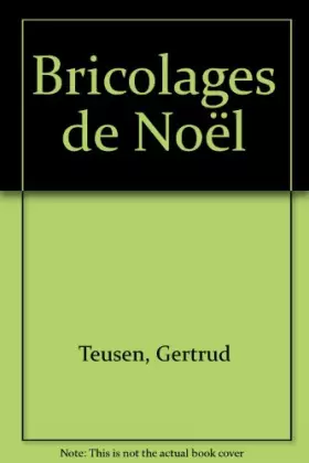 Couverture du produit · Bricolages de Noël