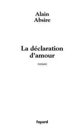 Couverture du produit · Déclaration d'amour