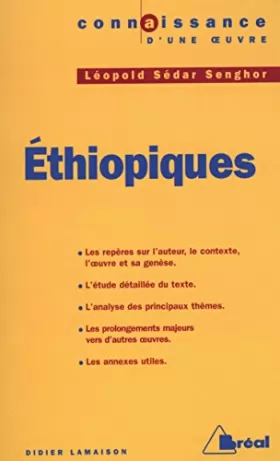 Couverture du produit · Ethiopiques - Senghor
