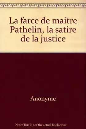 Couverture du produit · La Farce de maître Pathelin Tome 1 : [Texte]