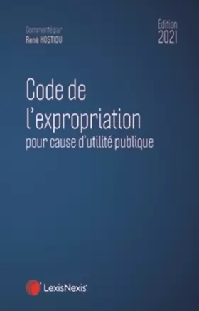 Couverture du produit · code de l expropriation 2021