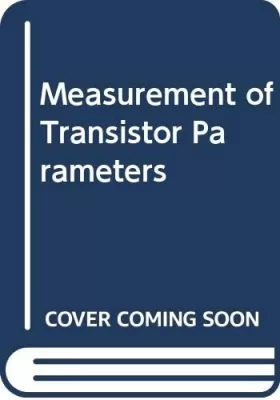 Couverture du produit · Measurement of transistor parameters