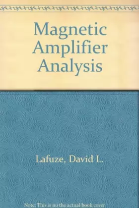 Couverture du produit · Magnetic Amplifier Analysis