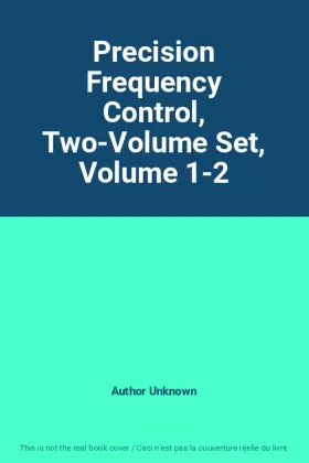 Couverture du produit · Precision Frequency Control, Two-Volume Set, Volume 1-2