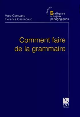 Couverture du produit · Comment faire de la grammaire