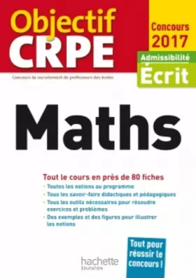 Couverture du produit · Objectif CRPE En Fiches Maths - 2017