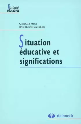 Couverture du produit · Situation educative et significations