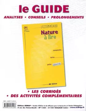 Couverture du produit · Nature lire CM1 CM1 (Le classeur-guide)