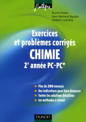 Couverture du produit · Chimie 2e année PC -PC* : Exercices et problèmes corrigés