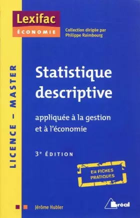 Couverture du produit · Statistique descriptive appliquée à la gestion et à l'économie