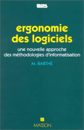 Couverture du produit · Ergonomie des logiciels