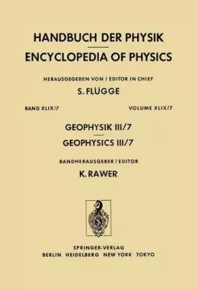 Couverture du produit · Geophysik III / Geophysics III 7