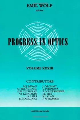 Couverture du produit · Progress in Optics