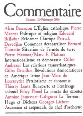 Couverture du produit · Commentaire, N° 113 Printemps 200 :
