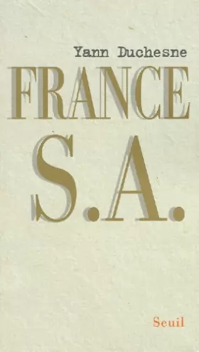 Couverture du produit · France S.A.