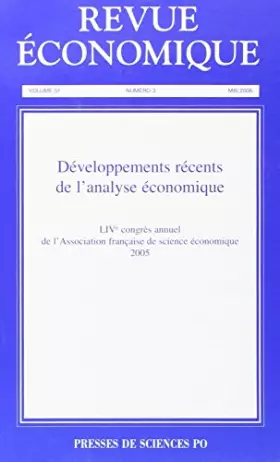 Couverture du produit · Revue Economique 57 T3