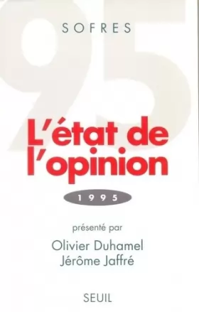 Couverture du produit · L'ETAT DE L'OPINION. édition 1995