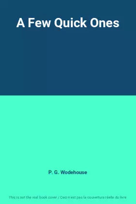 Couverture du produit · A Few Quick Ones