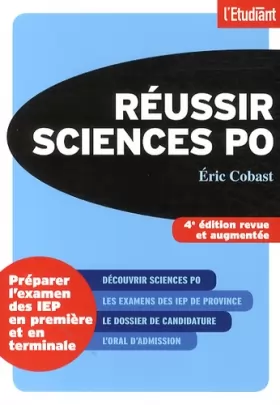 Couverture du produit · Réussir Sciences Po 4e édition revue et augmentée