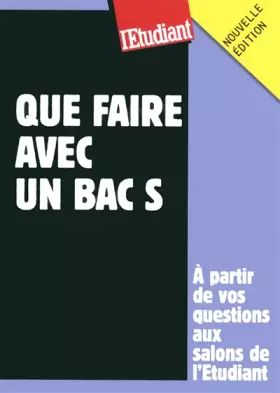 Couverture du produit · Que faire avec un Bac S