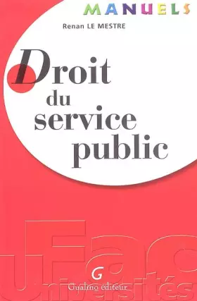 Couverture du produit · Droit du service public