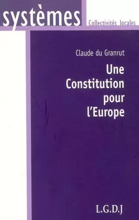 Couverture du produit · Une Constitution pour l'Europe