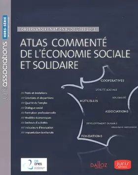 Couverture du produit · Atlas commenté de l'économie sociale et solidaire. Observatoire national de l'ESS 2012