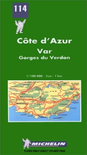 Couverture du produit · Carte routière : Côte d'Azur - Var, N° 114