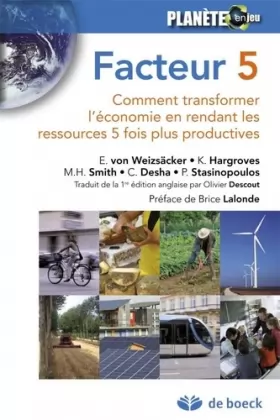 Couverture du produit · Facteur 5: Comment transformer l'économie en rendant les ressources 5 fois plus productives (2013)