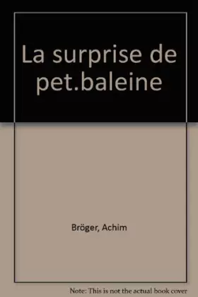 Couverture du produit · La Surprise de petite baleine