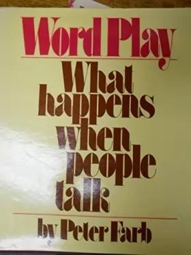 Couverture du produit · Word play: What happens when people talk