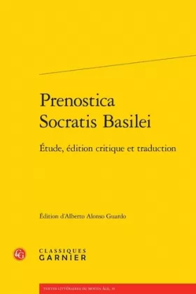 Couverture du produit · Prenostica Socratis Basilei: Étude, édition critique et traduction