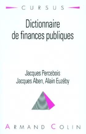 Couverture du produit · Dictionnaire de finances publiques