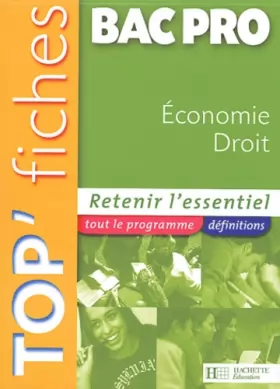 Couverture du produit · Top'Fiches économie droit Bac Pro - Edition 2004