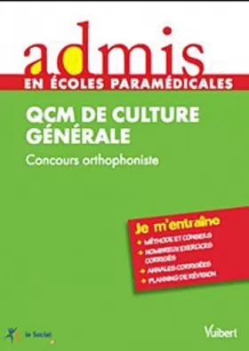Couverture du produit · Concours orthophoniste - QCM de culture générale - Epreuve écrite - Admis - Jje m'entraine