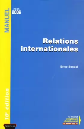 Couverture du produit · Relations internationales : Edition 2005-2006