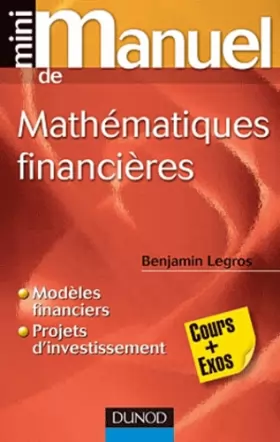 Couverture du produit · Mini Manuel de Mathématiques financières - 2ed