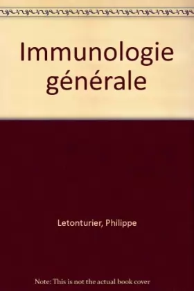 Couverture du produit · Immunologie générale