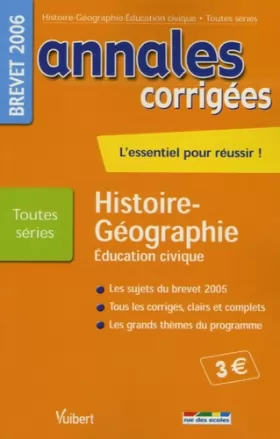 Couverture du produit · Histoire-Géographie Education civique Brevet Toutes séries