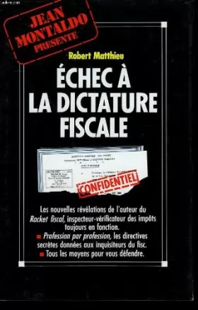 Couverture du produit · Echec A La Dictature Fiscale.