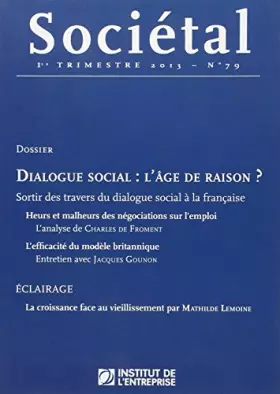 Couverture du produit · Societal N79 Premier Trimestre 2013
