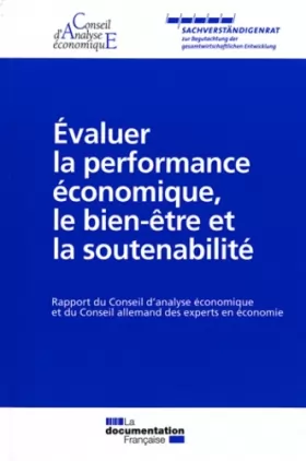 Couverture du produit · Evaluer la performance économique, le bien-être et la soutenabilité (CAE n° 95 - franco-allemand)