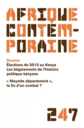 Couverture du produit · Afrique contemporaine 2013/3 n.247