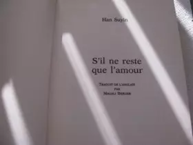 Couverture du produit · S'il Ne Reste Que L'Amour