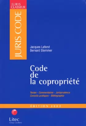 Couverture du produit · Code de la copropriété (ancienne édition)