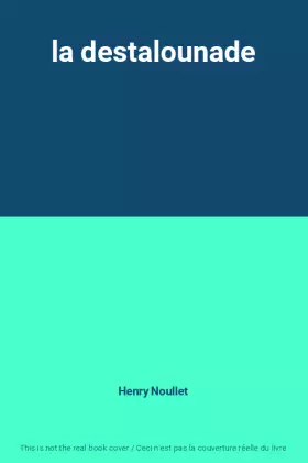 Couverture du produit · la destalounade