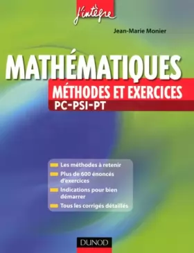 Couverture du produit · Mathématiques : Méthodes et exercices PC-PSI-PT