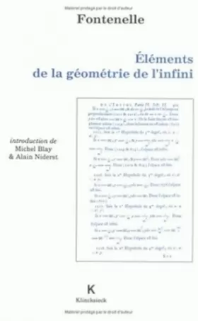 Couverture du produit · Eléments de la géométrie de l'infini