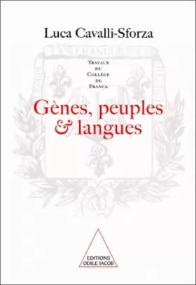 Couverture du produit · Gènes, peuples et langues