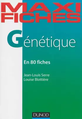 Couverture du produit · Maxi fiches - Génétique - En 80 fiches: En 80 fiches